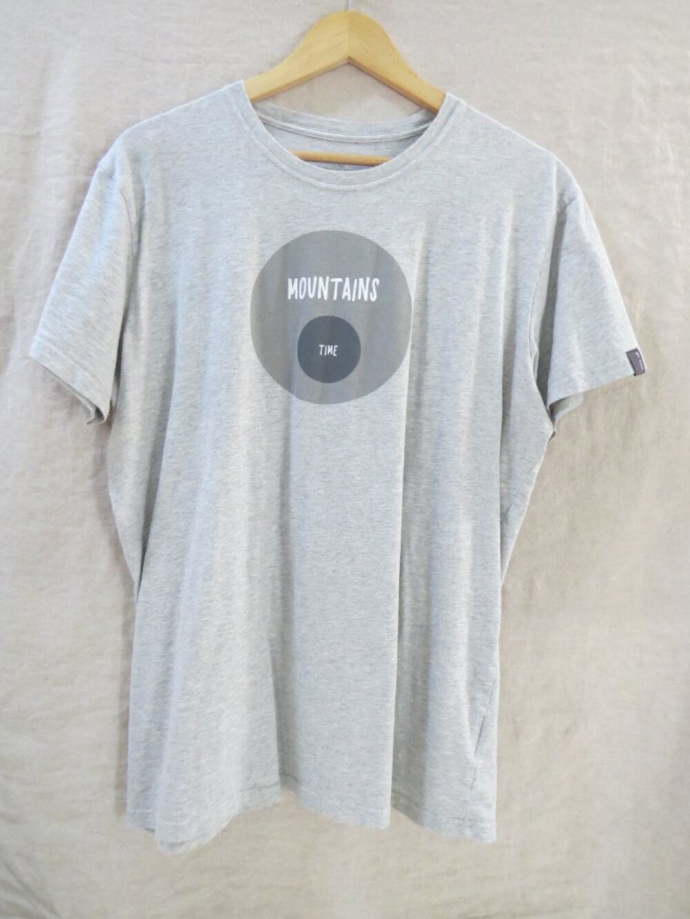 Arcteryx Cotton T-shirt 'Mountains Time' SIZE XL Heathered Gray